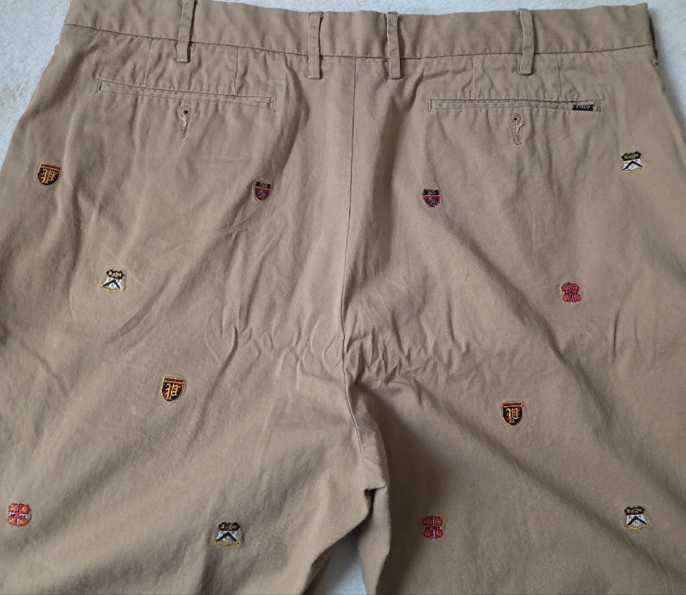 Polo by Ralph Lauren Khaki Embroidered Men's Shorts - Picture 4 of 7
